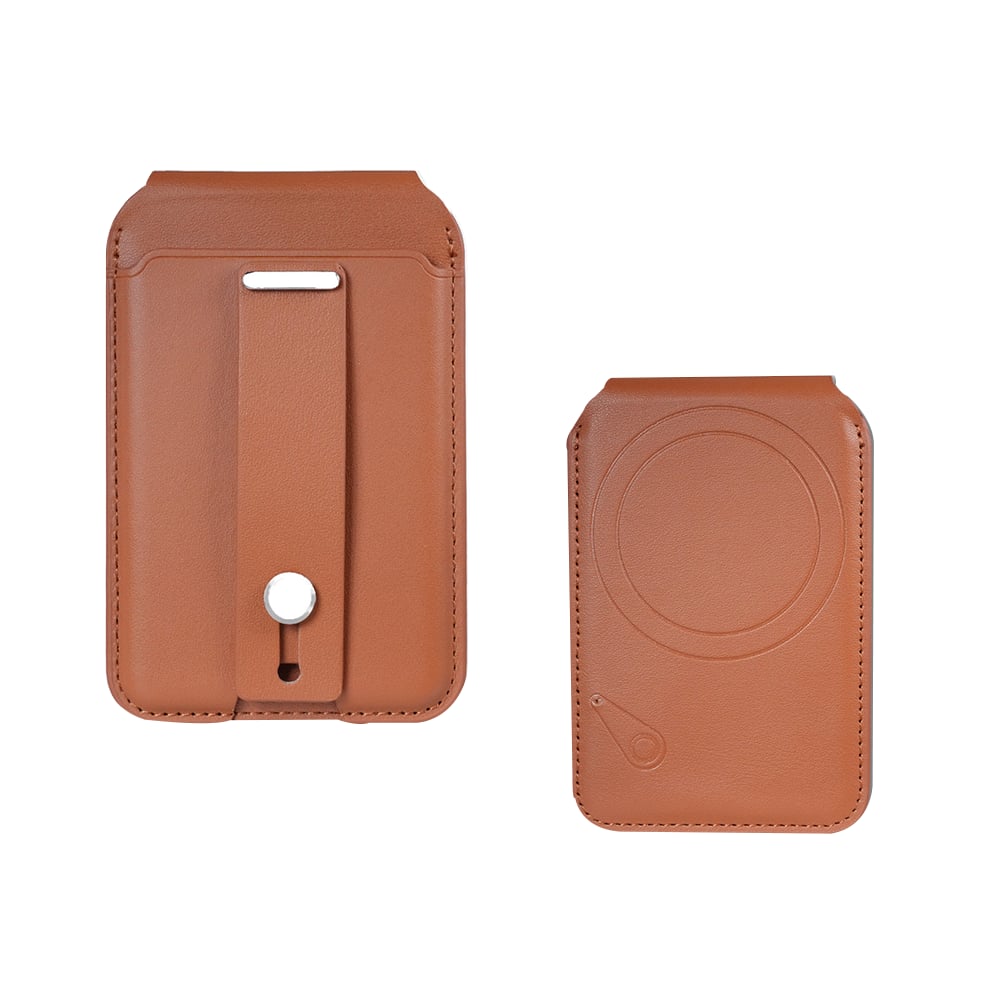 📱🧲Magnetic Wallet with GPS Tracking – Slim 2-Card Holder with Stand & Security Ring