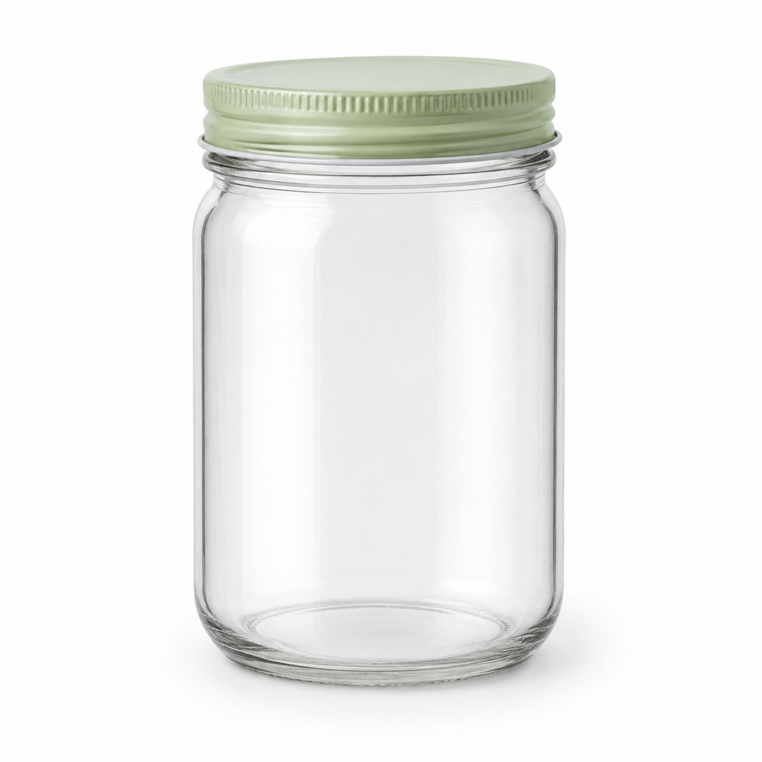 Vasetto di Vetro con Coperchio Verde 500ml-Cavessahome