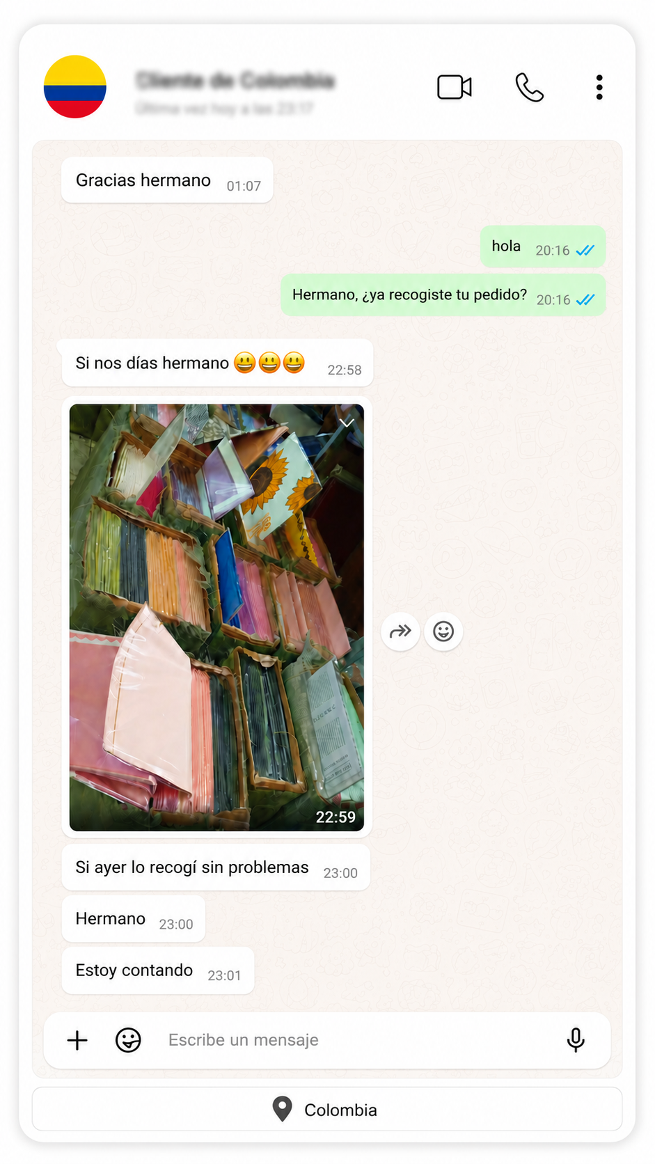 Cliente real Ecuador