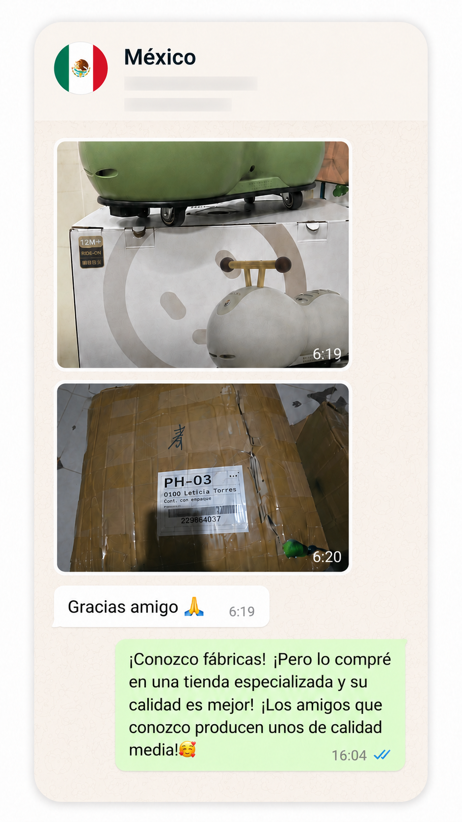 Cliente real Colombia