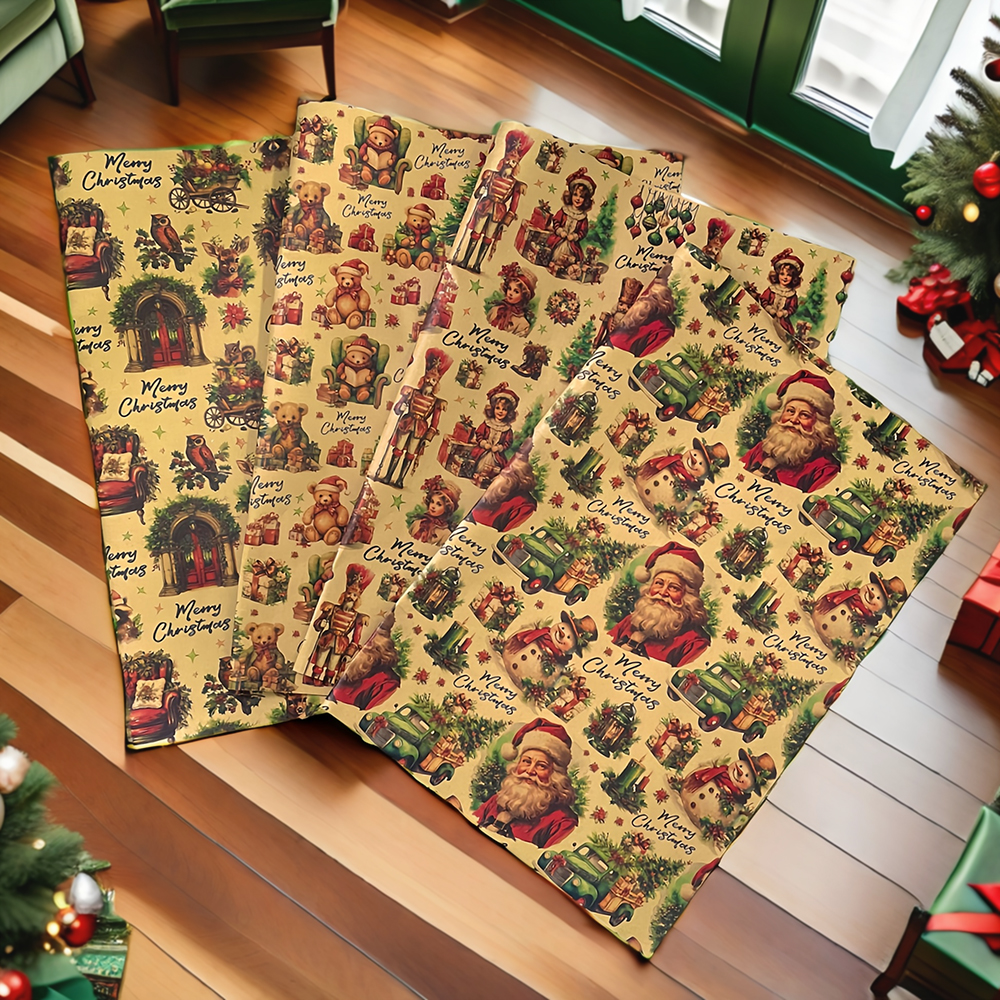 AW-PR-VA9S | Papel de Navidad Cuento de elfos