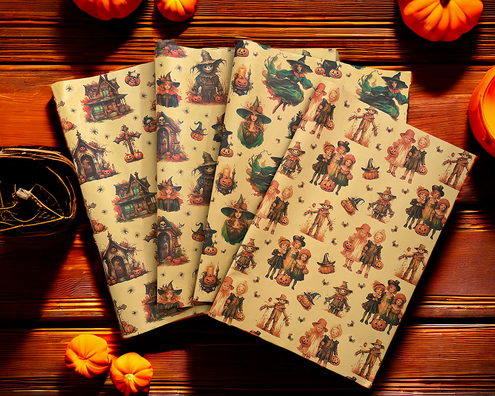 AW-PR-ETE4 | Papel de Halloween estilo campestre