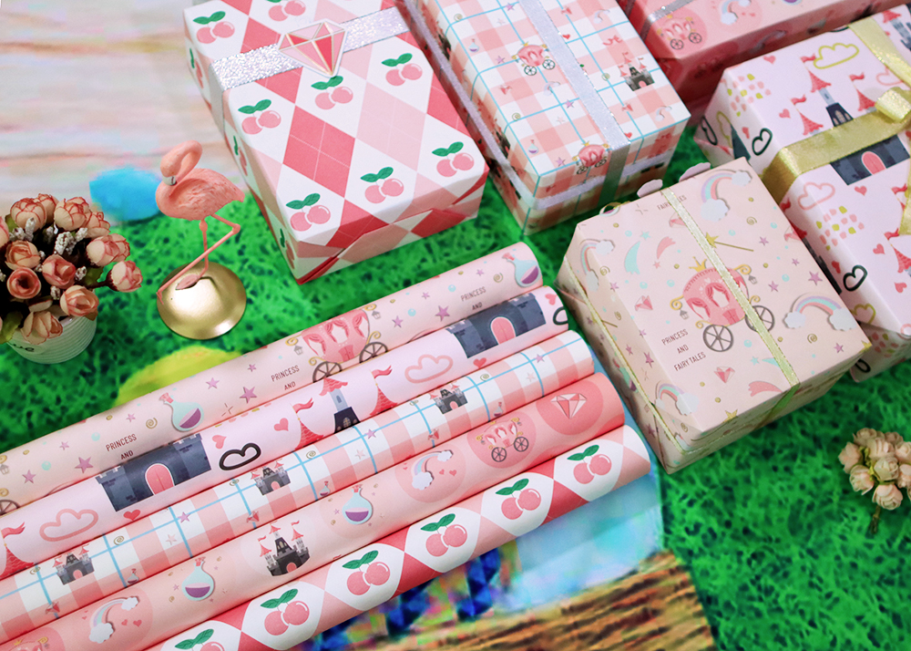 AW-PR-JT2A | Papel para regalo en tonos rosa pastel