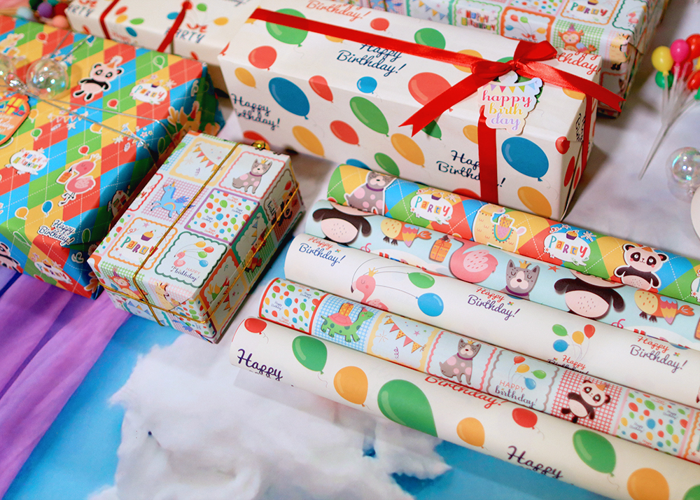 AW-PR-V829 | Papel de cumpleaños estilo fresco