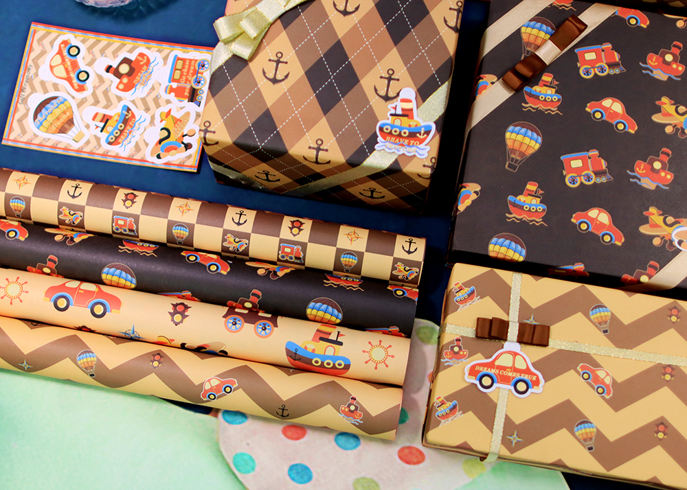 AW-PR-B2VC | Papel para regalo en tonos café
