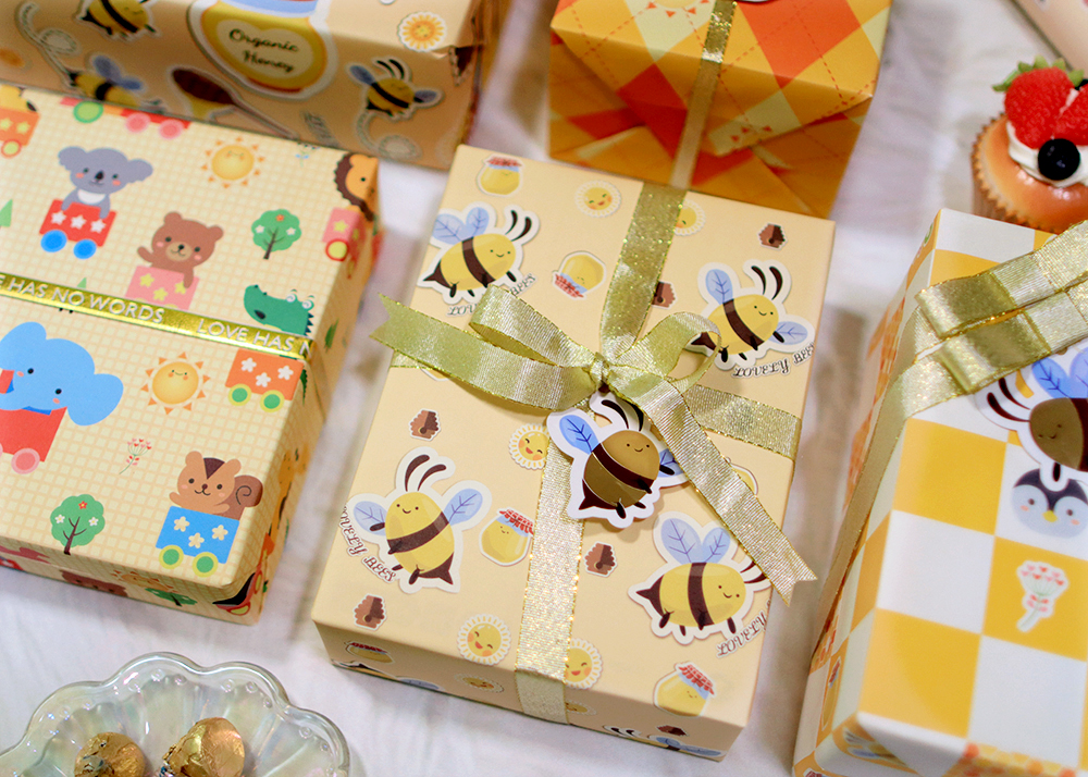 AW-PR-R3J9 | Papel para regalo en tonos amarillos