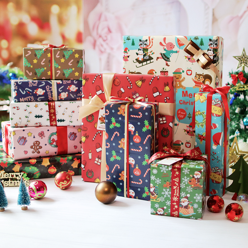 AW-PR-DK34 | Papel de Navidad con estampados variados