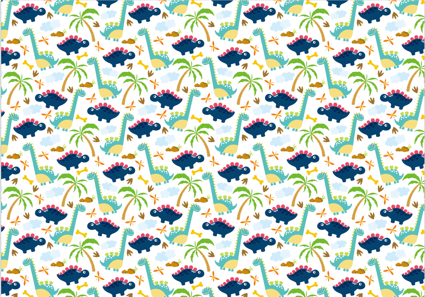 AW-PR-53G9 | Papel para regalo con dinosaurios