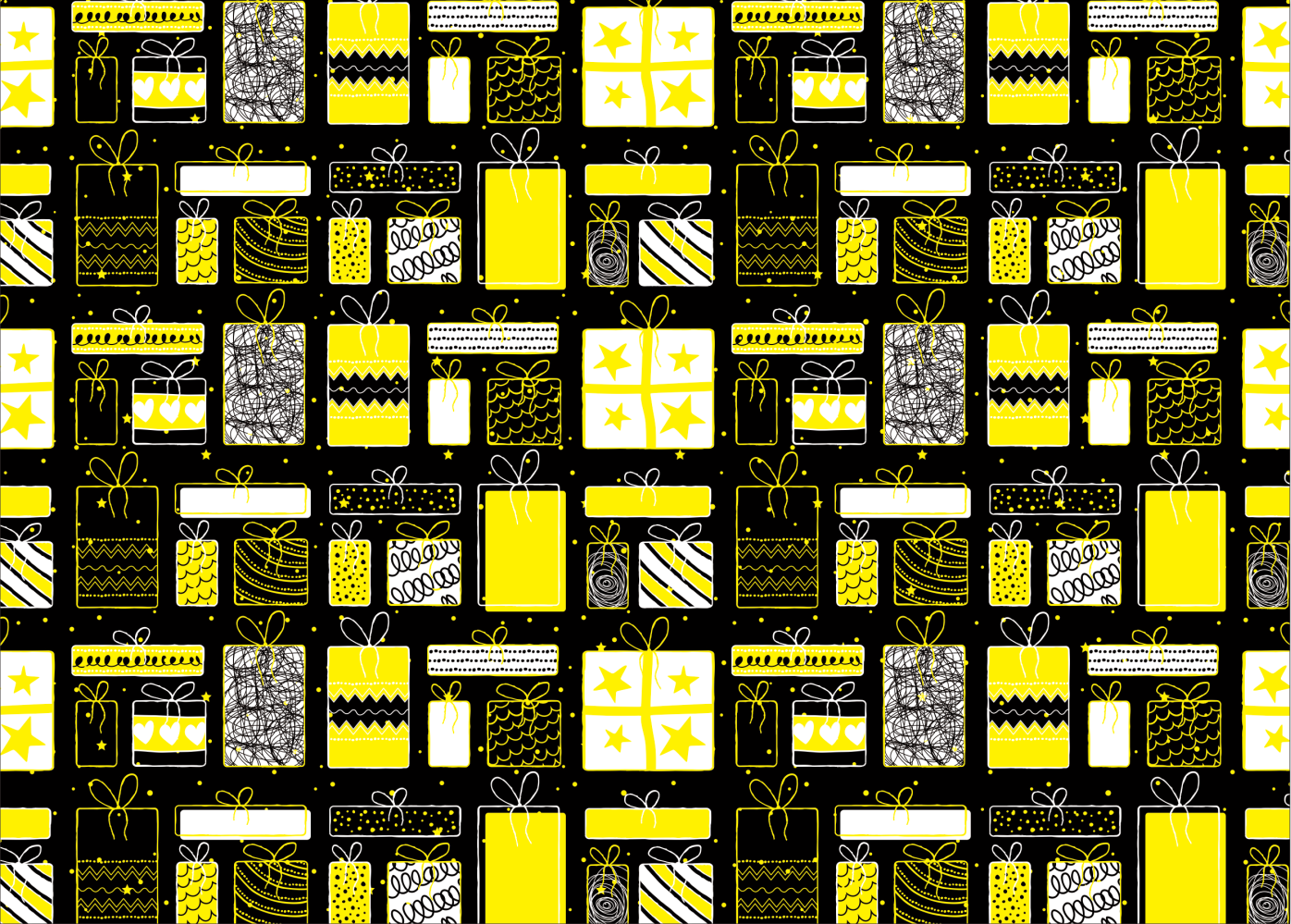 AW-PR-YG87 | Papel de cumpleaños negro con estampado especial