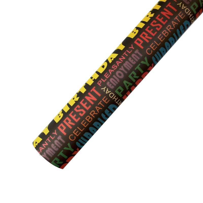 AW-PR-Z47R | Papel de cumpleaños con letras