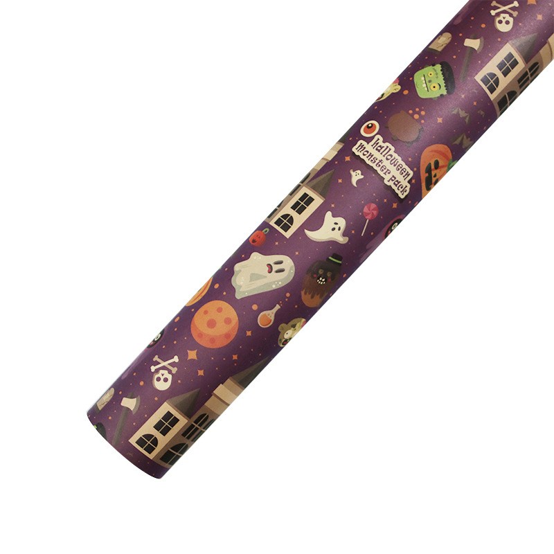 AW-PR-4LYC | Papel de Halloween estilo vintage