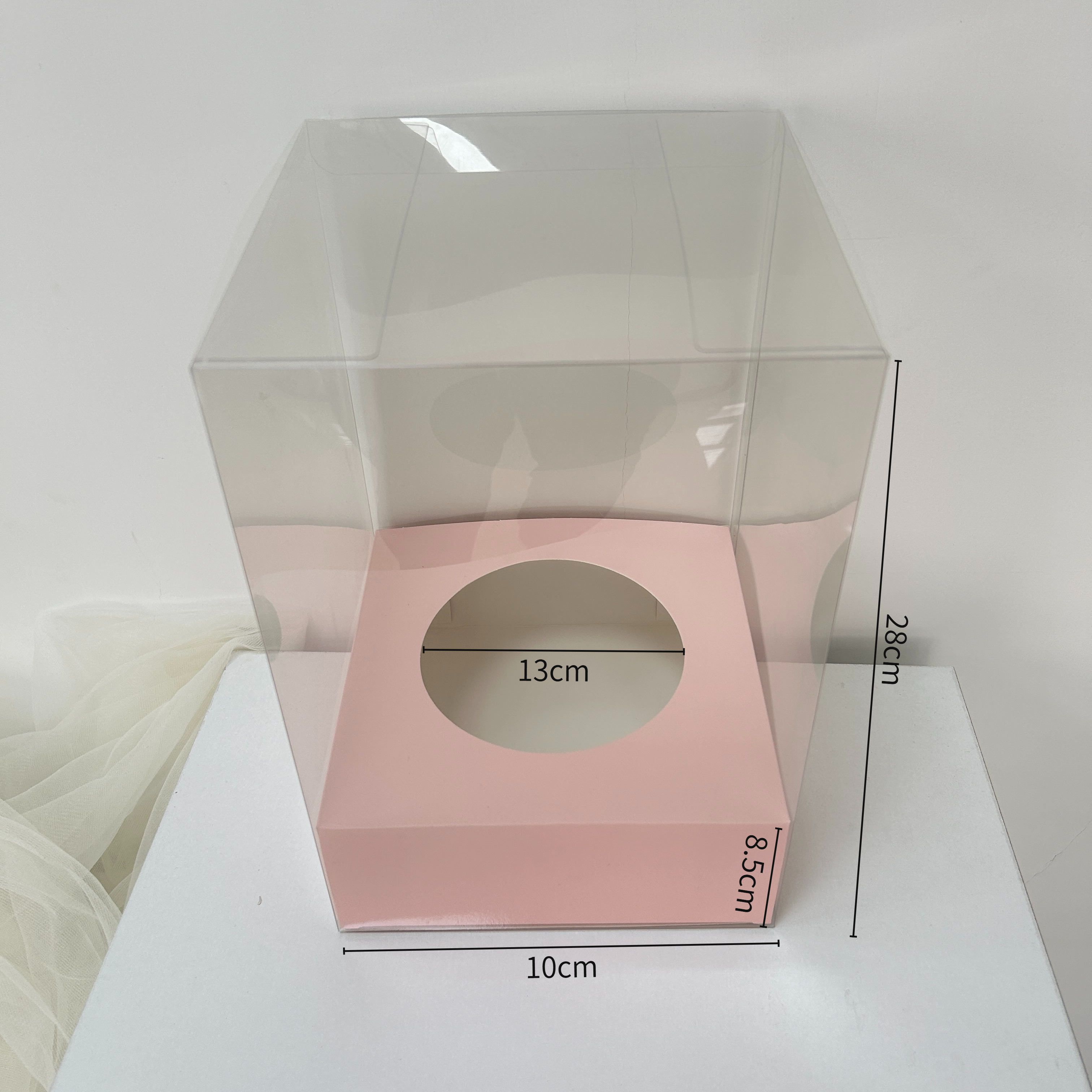 AW-CF-82DN | Caja floral transparente de PVC