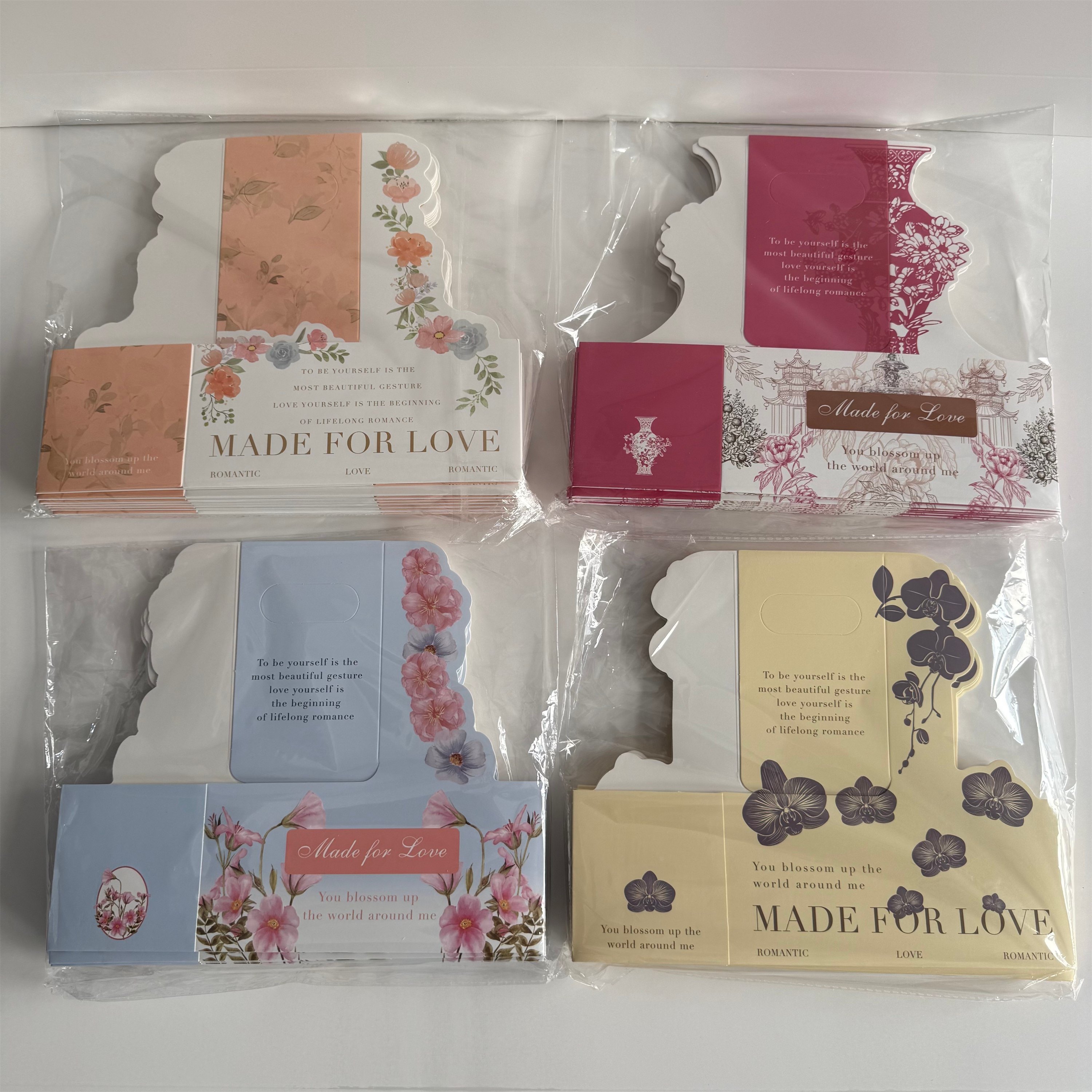AW-CF-82JC | Caja floral estilo porcelana azul