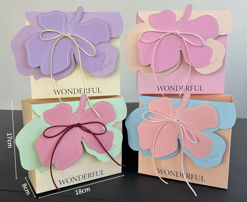 AW-BF-4Z65 | Bolsa floral con perlas Mensaje de flores
