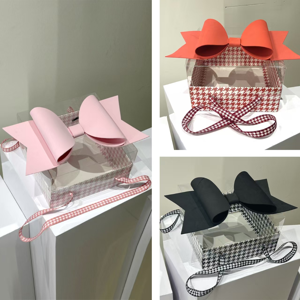 AW-CF-6YDS | Caja floral pata de gallo cuadrada