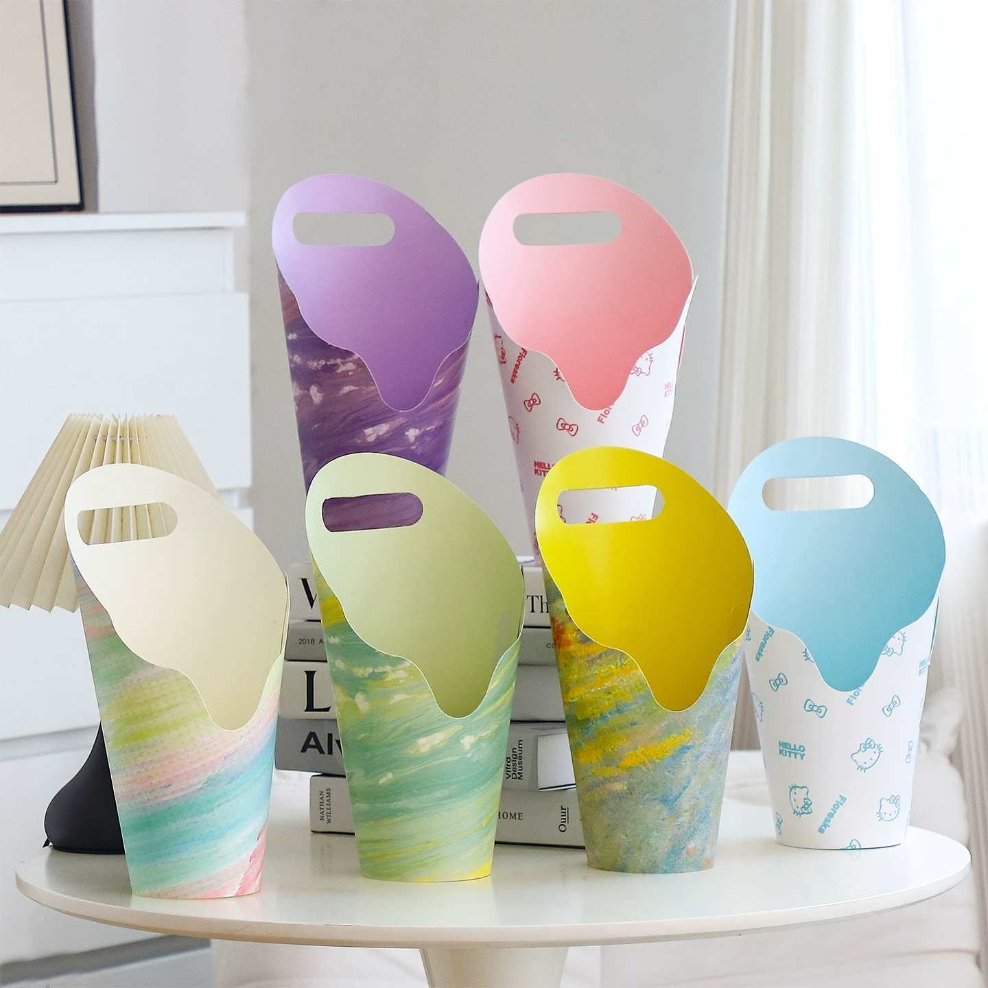 AW-CF-E5E3 | Tubo floral cilíndrico con depósito de agua