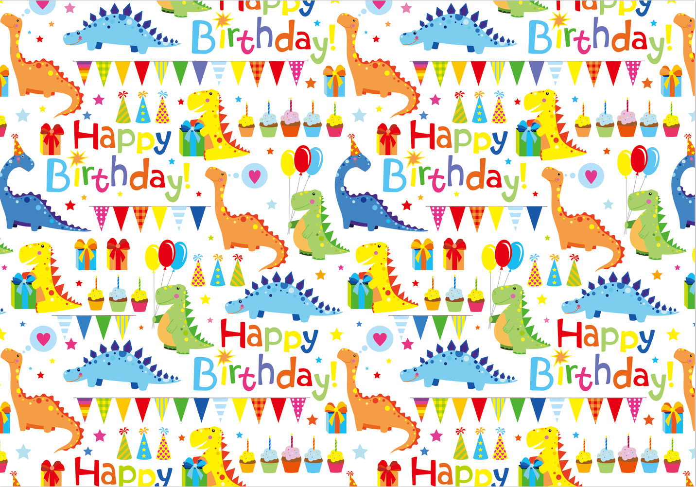 AW-PR-53G9 | Papel para regalo con dinosaurios