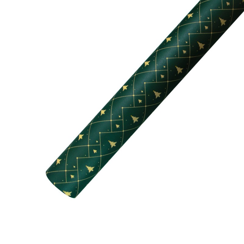 AW-PR-GWLK | Papel de Navidad con árboles a rayas