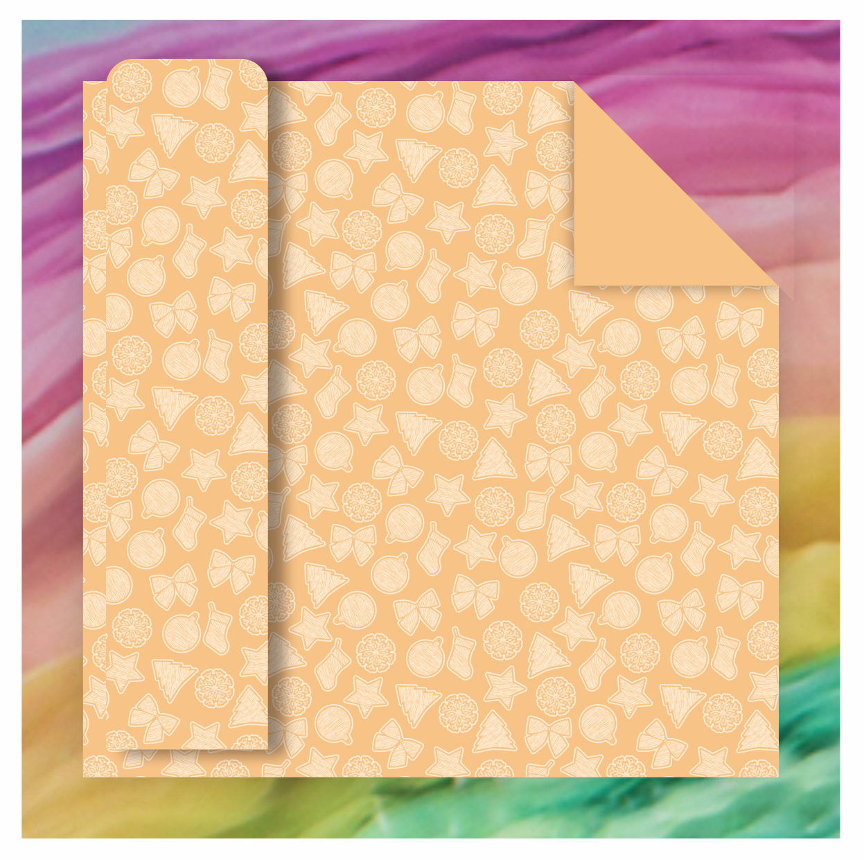 AW-PR-PMBM | Papel de Navidad con combinación roja y verde