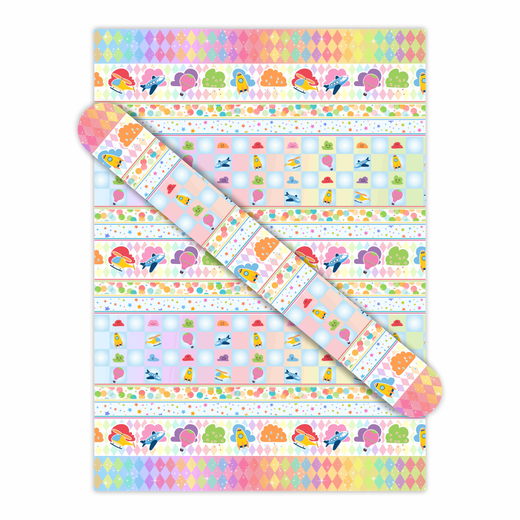 AW-PR-NTGN | Papel para regalo en colores frescos