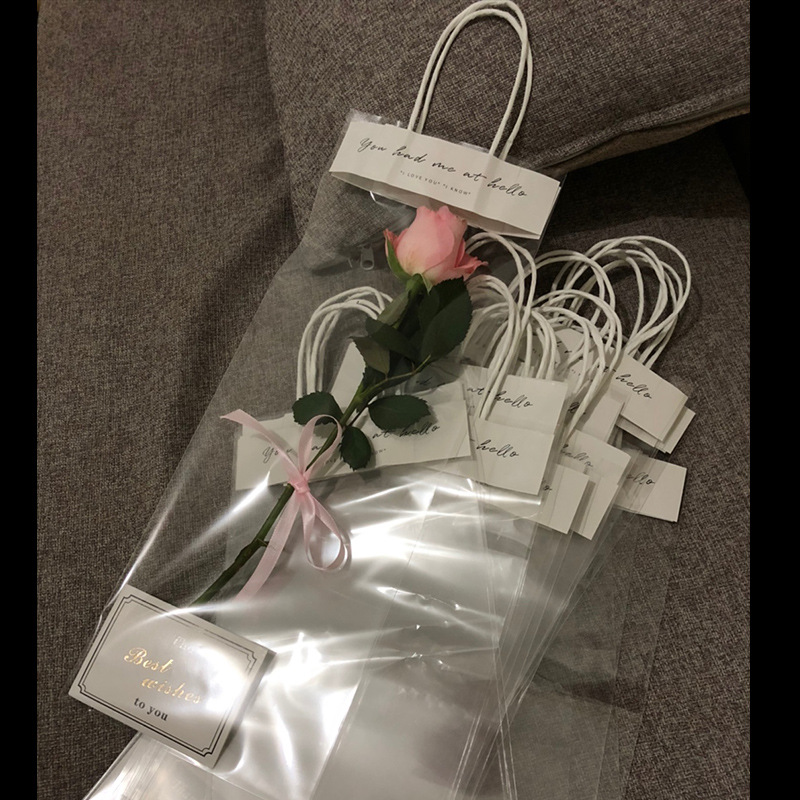 AW-BF-GHCR | Bolsa transparente para flores en tres tamaños