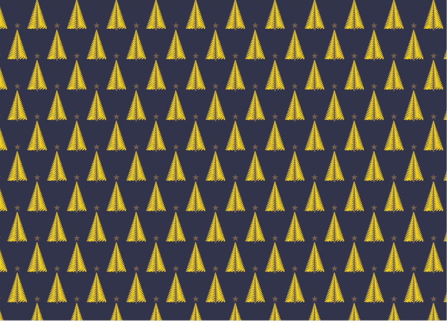 AW-PR-SDM5 | Papel para regalo azul marino con estampado dorado