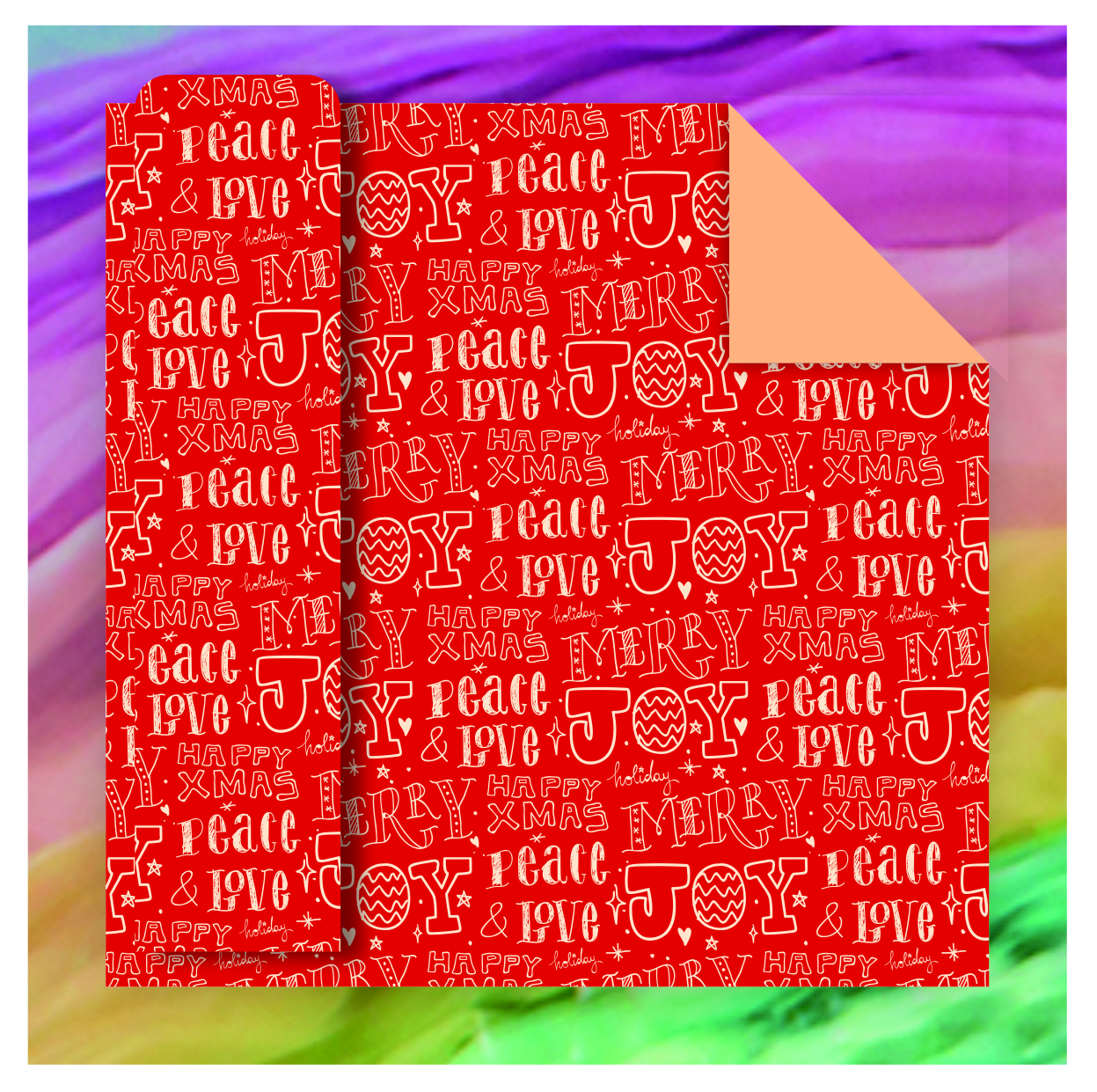 AW-PR-PMBM | Papel de Navidad con combinación roja y verde