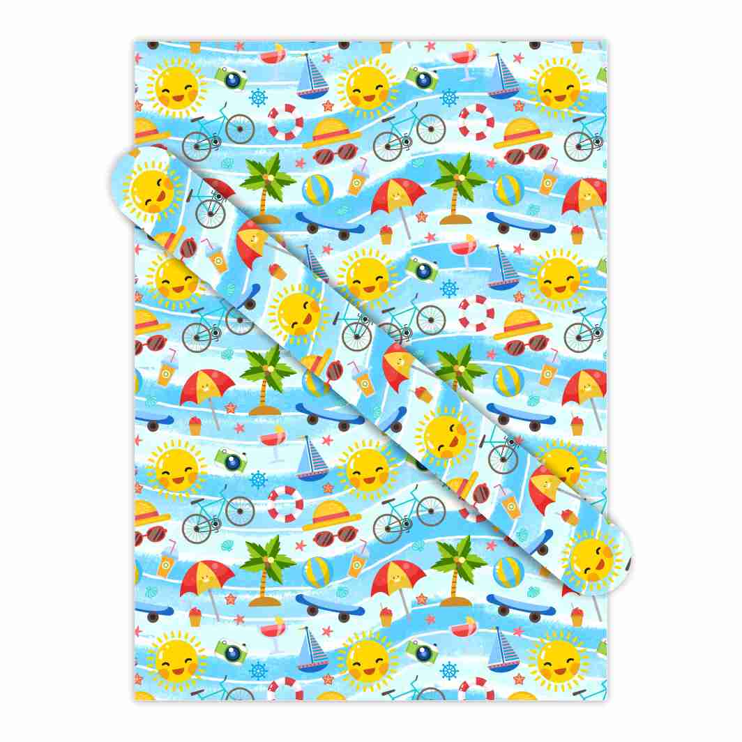 AW-PR-F45F | Papel para regalo en tonos azules