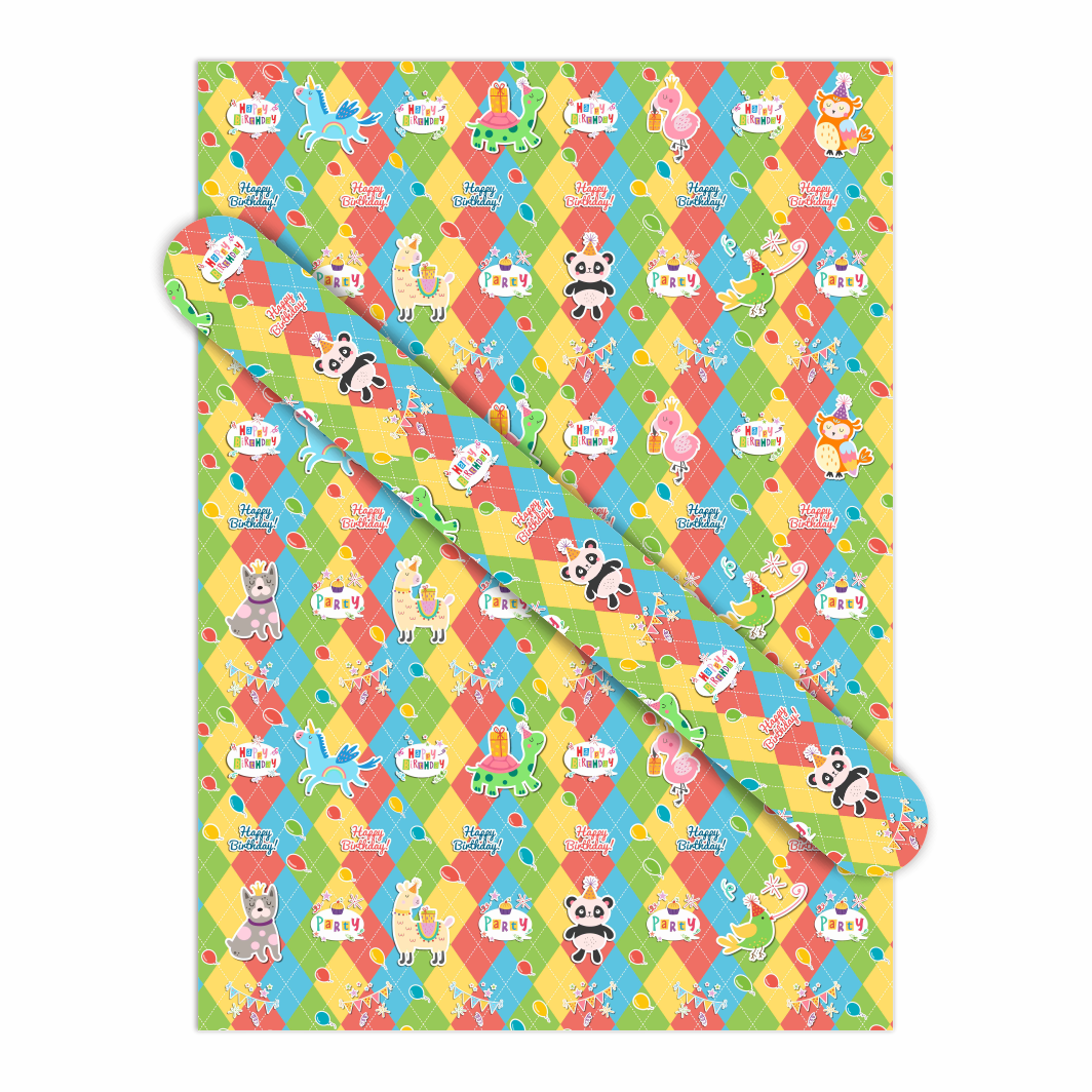 AW-PR-V829 | Papel de cumpleaños estilo fresco