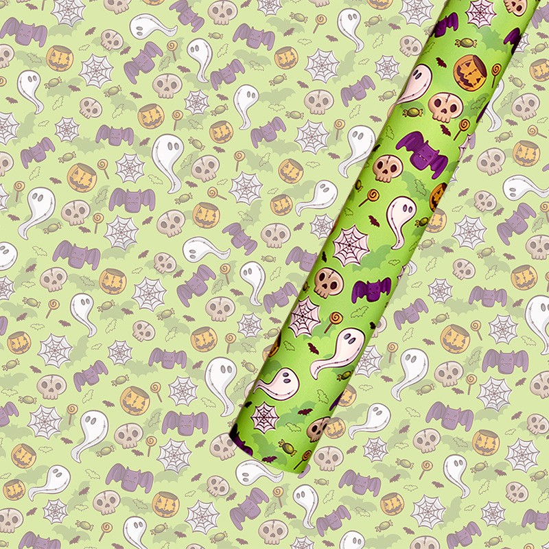 AW-PR-4JLW | Papel de Halloween en papel couché