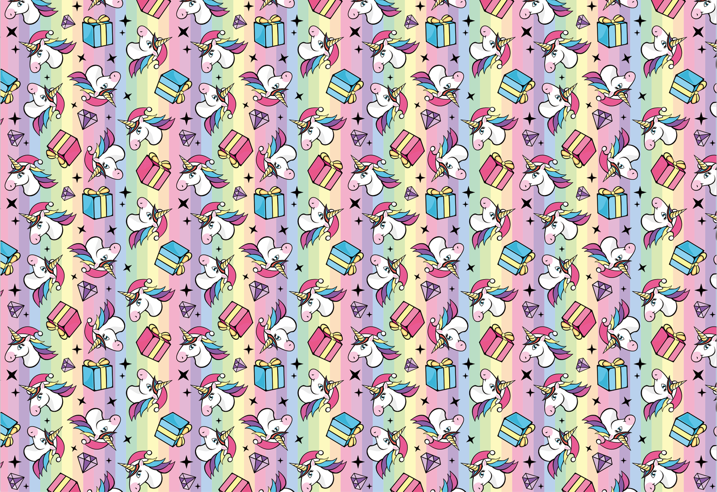 AW-PR-CRFH | Papel para regalo con unicornios