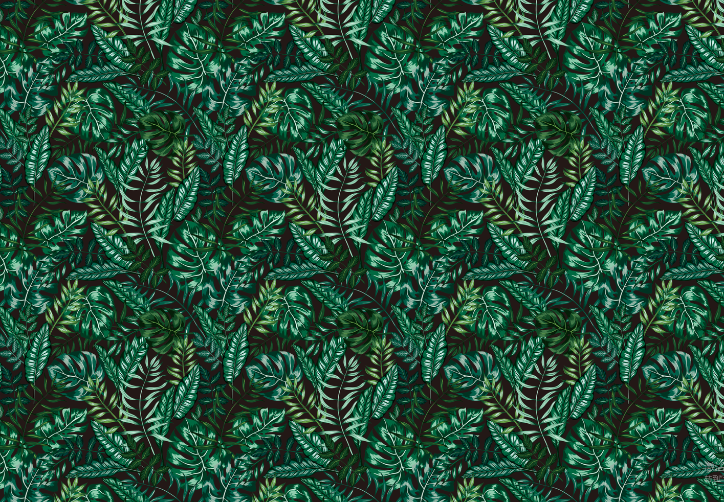 AW-PR-G486 | Papel para regalo con flores tropicales