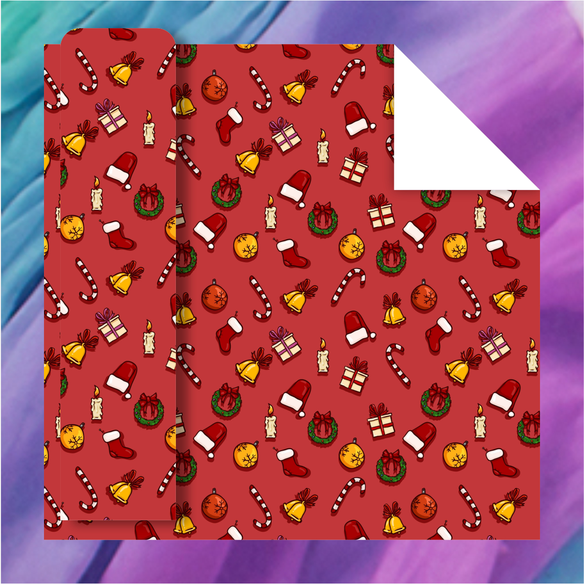 AW-PR-ZN4T | Papel de Navidad con personajes ilustrados