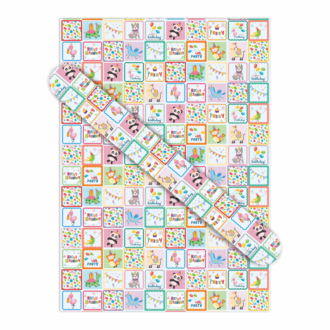 AW-PR-V829 | Papel de cumpleaños estilo fresco