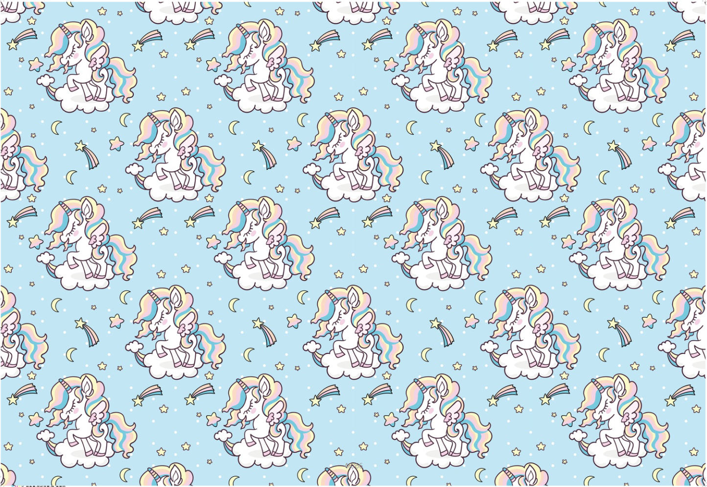 AW-PR-CRFH | Papel para regalo con unicornios