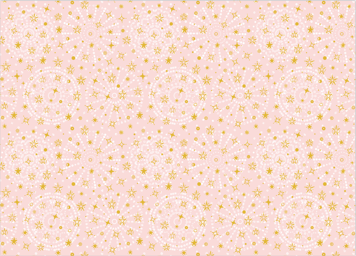 AW-PR-A63U | Papel para regalo rosa con estampado dorado