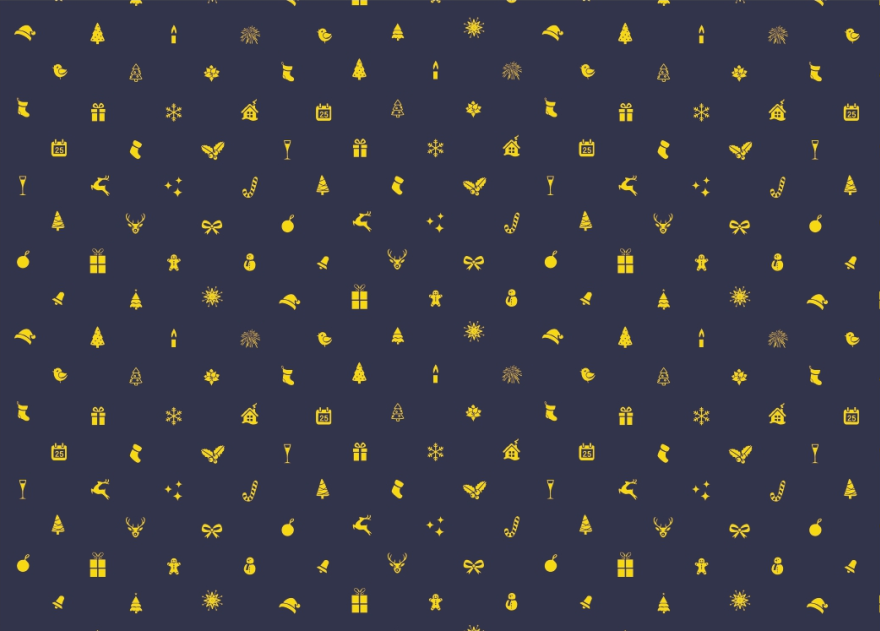 AW-PR-SDM5 | Papel para regalo azul marino con estampado dorado