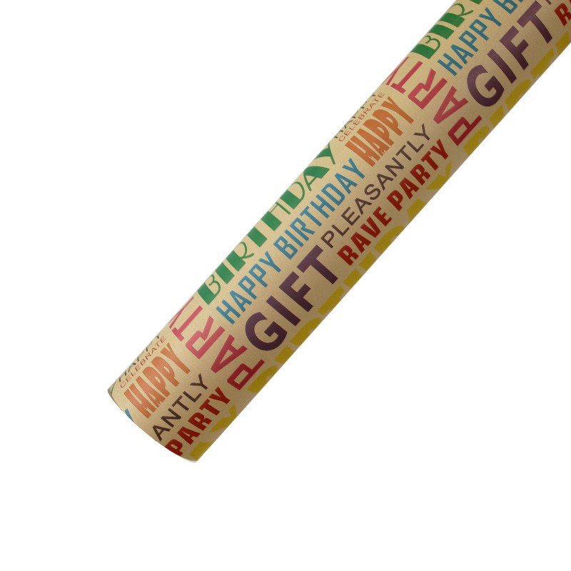 AW-PR-Z47R | Papel de cumpleaños con letras