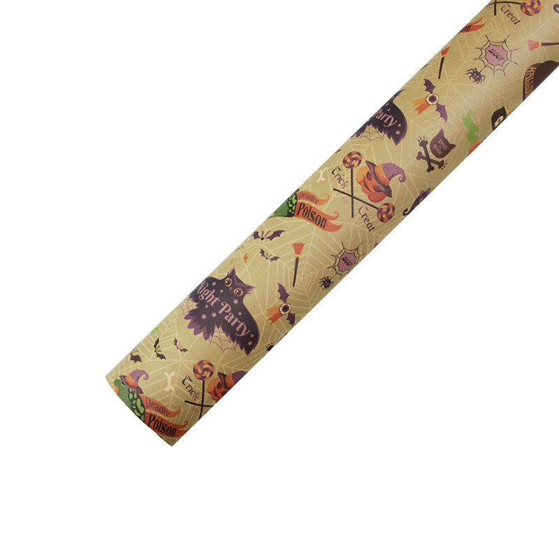 AW-PR-4LYC | Papel de Halloween estilo vintage