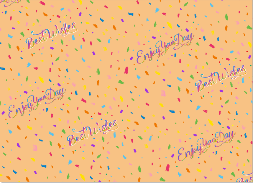 AW-PR-VABL | Papel de cumpleaños multicolor