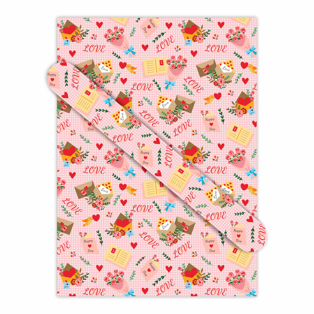 AW-PR-F9NG | Papel para regalo en tonos rojos