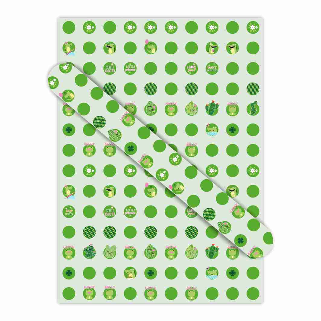 AW-PR-T7W9 | Papel para regalo en tonos verdes