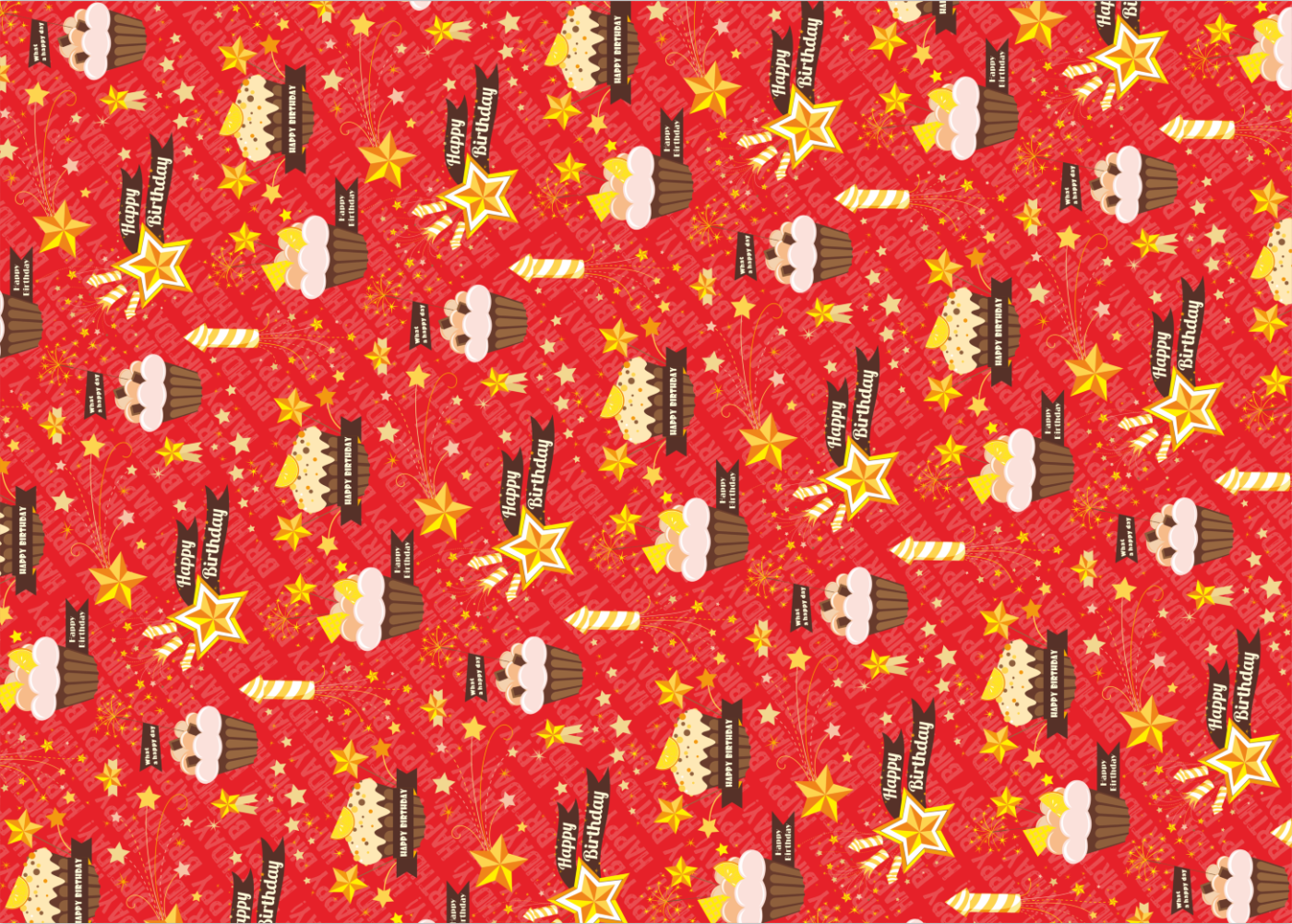AW-PR-98E2 | Papel de cumpleaños con diseños tiernos