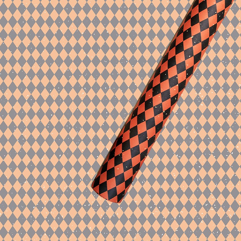 AW-PR-QV44 | Papel de Halloween naranja y negro