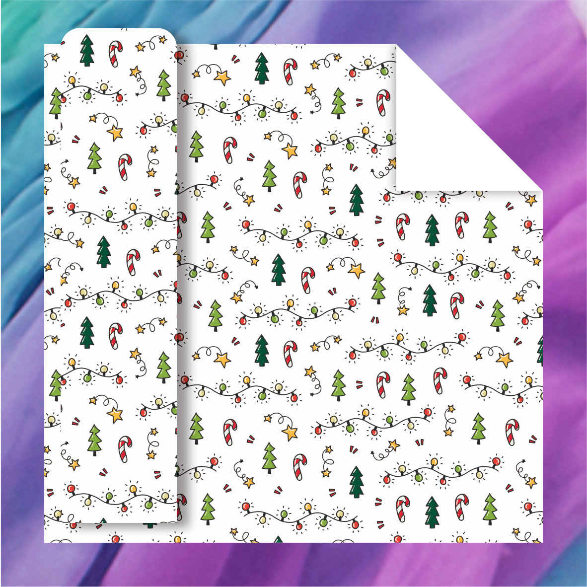 AW-PR-ZN4T | Papel de Navidad con personajes ilustrados
