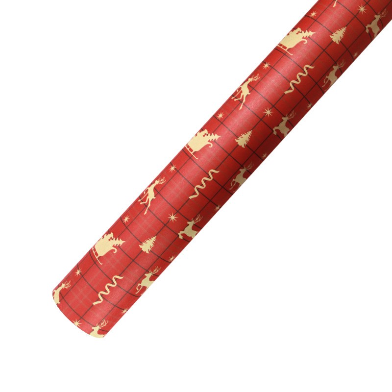 AW-PR-GWLK | Papel de Navidad con árboles a rayas