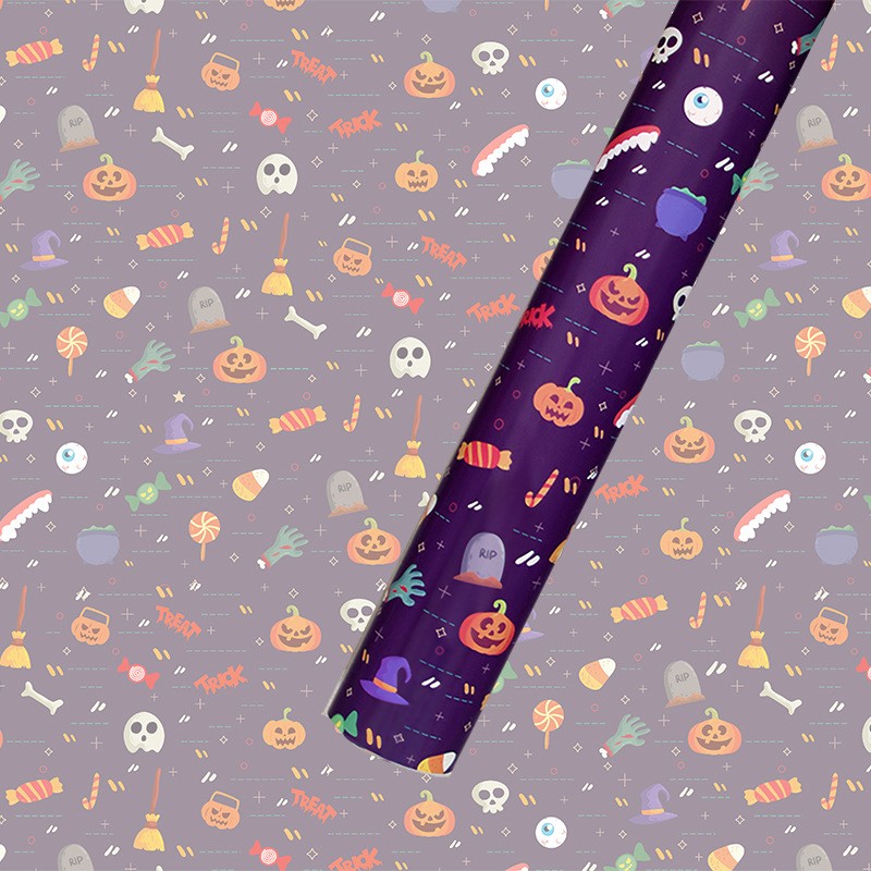 AW-PR-4JLW | Papel de Halloween en papel couché
