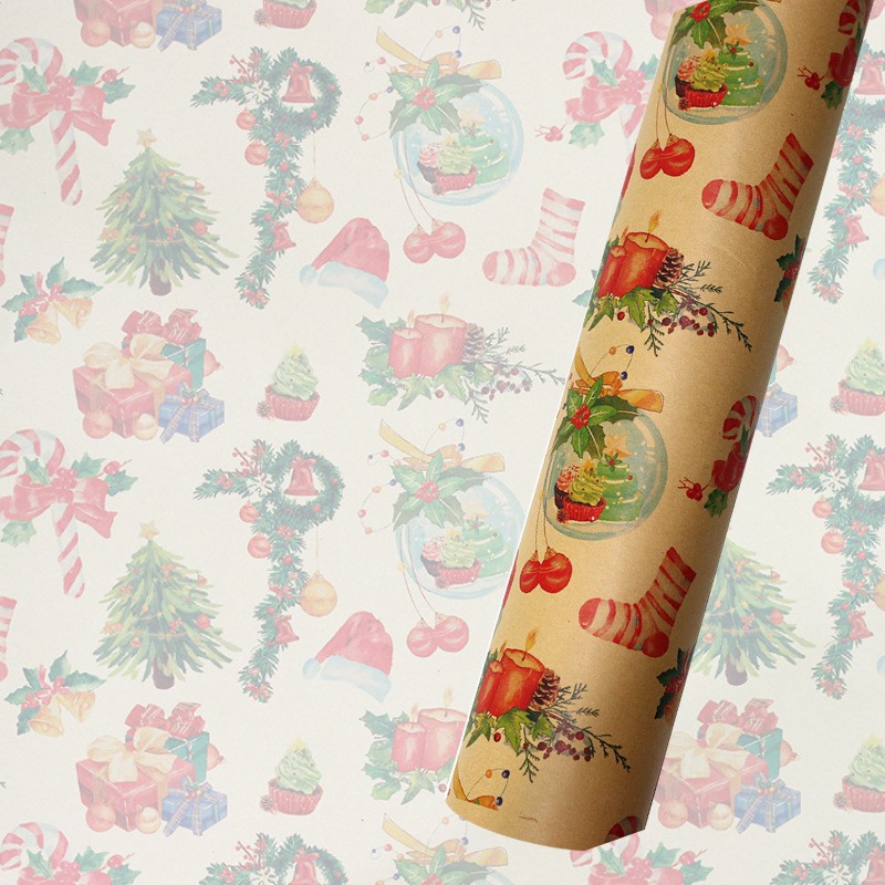 AW-PR-HXV2 | Papel de Navidad con casitas