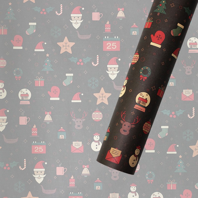 AW-PR-HXV2 | Papel de Navidad con casitas