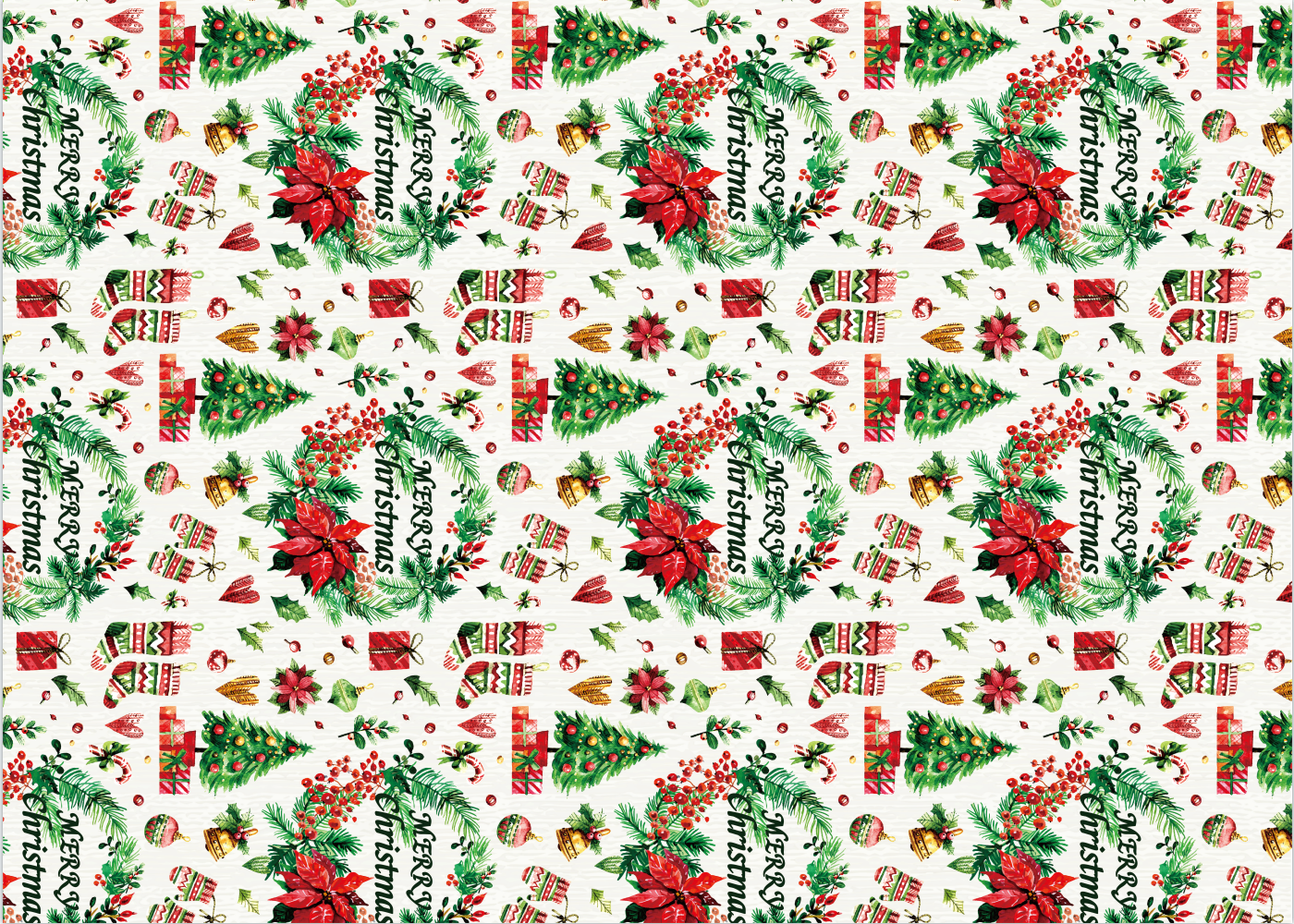 AW-PR-HYC8 | Papel de Navidad en papel kraft blanco